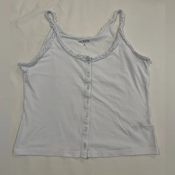 J.Crew | Broken in Jersey Button Front Tanks | M - Picture 2 of 6